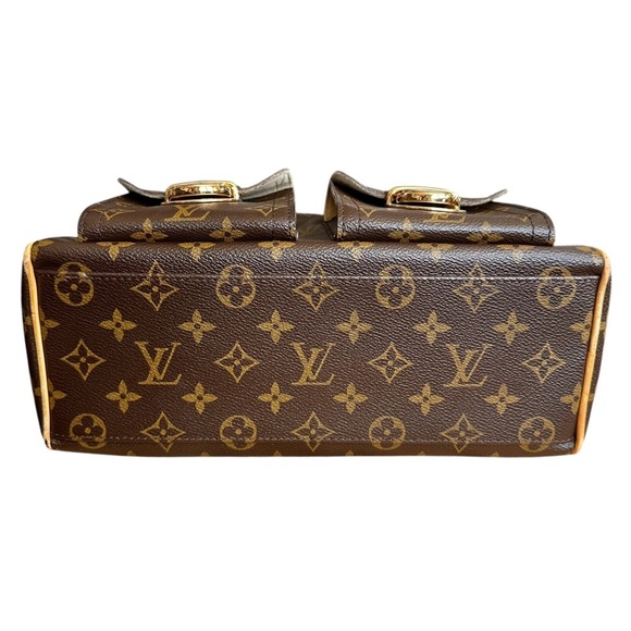 Authentic Louis Vuitton Monogram Leather Manhattan PM Satchel Bag with Dust Bag - Picture 7 of 16